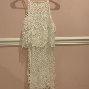 White Bb Dakota lace Mini dress